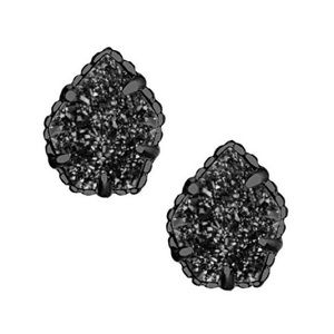 NWOT Kendra Scott Tessa in Guntmetal/Black Drusy